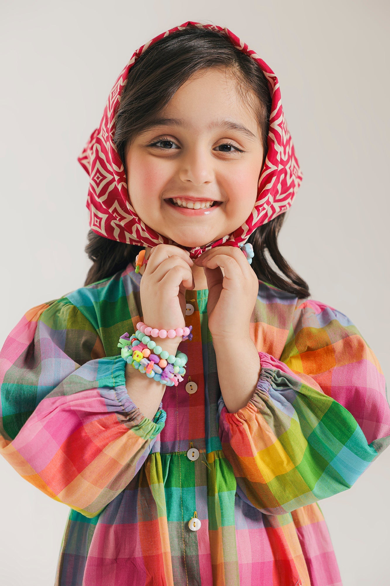 ETHNC Kids - 1 pcs Stitched DRESSES- PINK