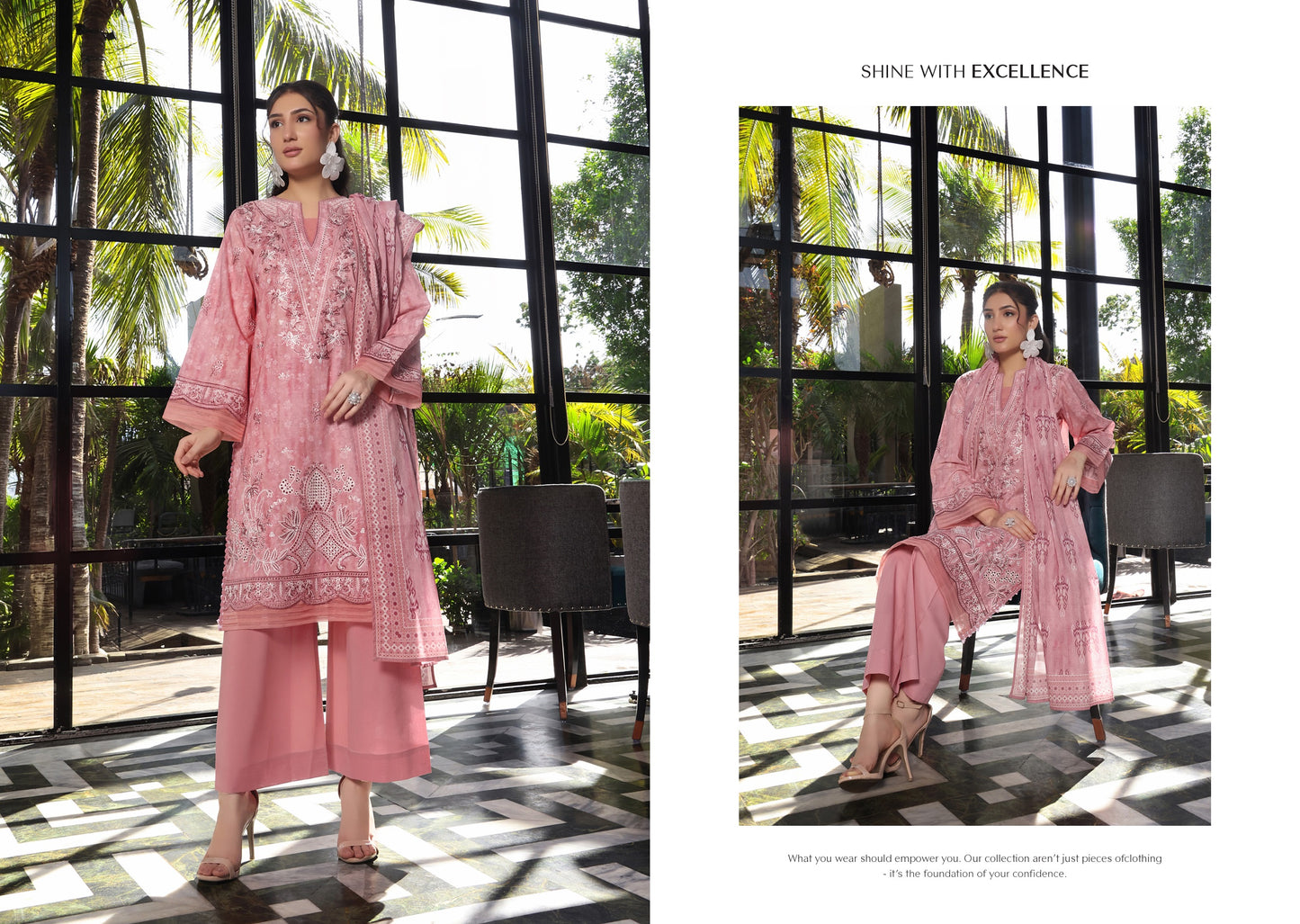 COCO by KALAL – Blush Royale Embroidered Lawn 3PC (UNSTITCHED )| EKR-670