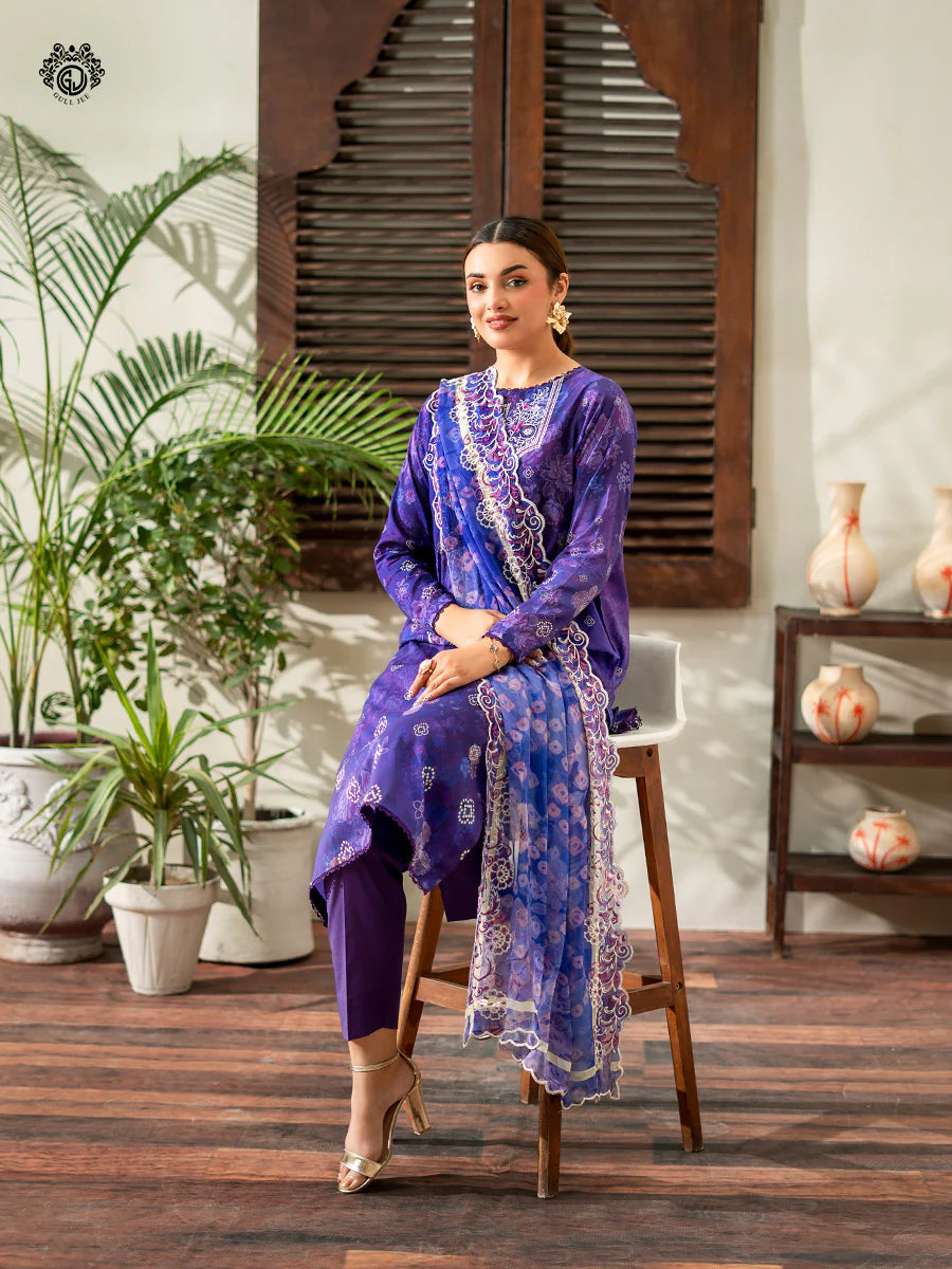 Gulljee Rang Pasand | 3 PC UN-STITCHED | (SHIRT TROUSER & DUPPATA) GRP2519A10
