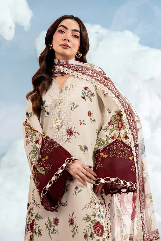 MARIA B BASICS Dreamscape Eid MB-CUSV14-01A-3 Pc Unstitched Embroidered Lawn Suit