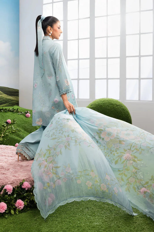 MARIA B BASICS Dreamscape Eid MB-CUSV14-02B-3 Pc Unstitched Embroidered Lawn Suit