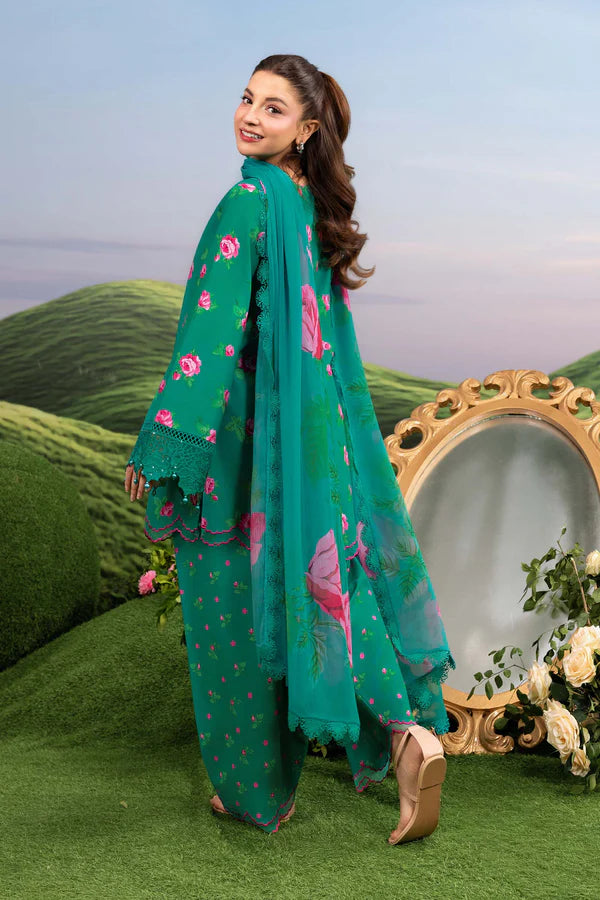MARIA B BASICS SUMMER MB-CUSV14-09A-3 Pc Unstitched Embroidered Lawn Suit