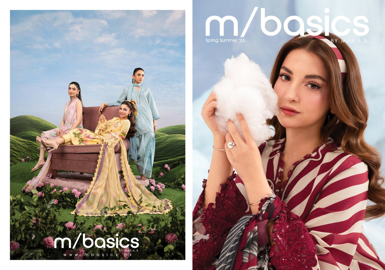m/basics By Maria B Unstitched Suits Collection