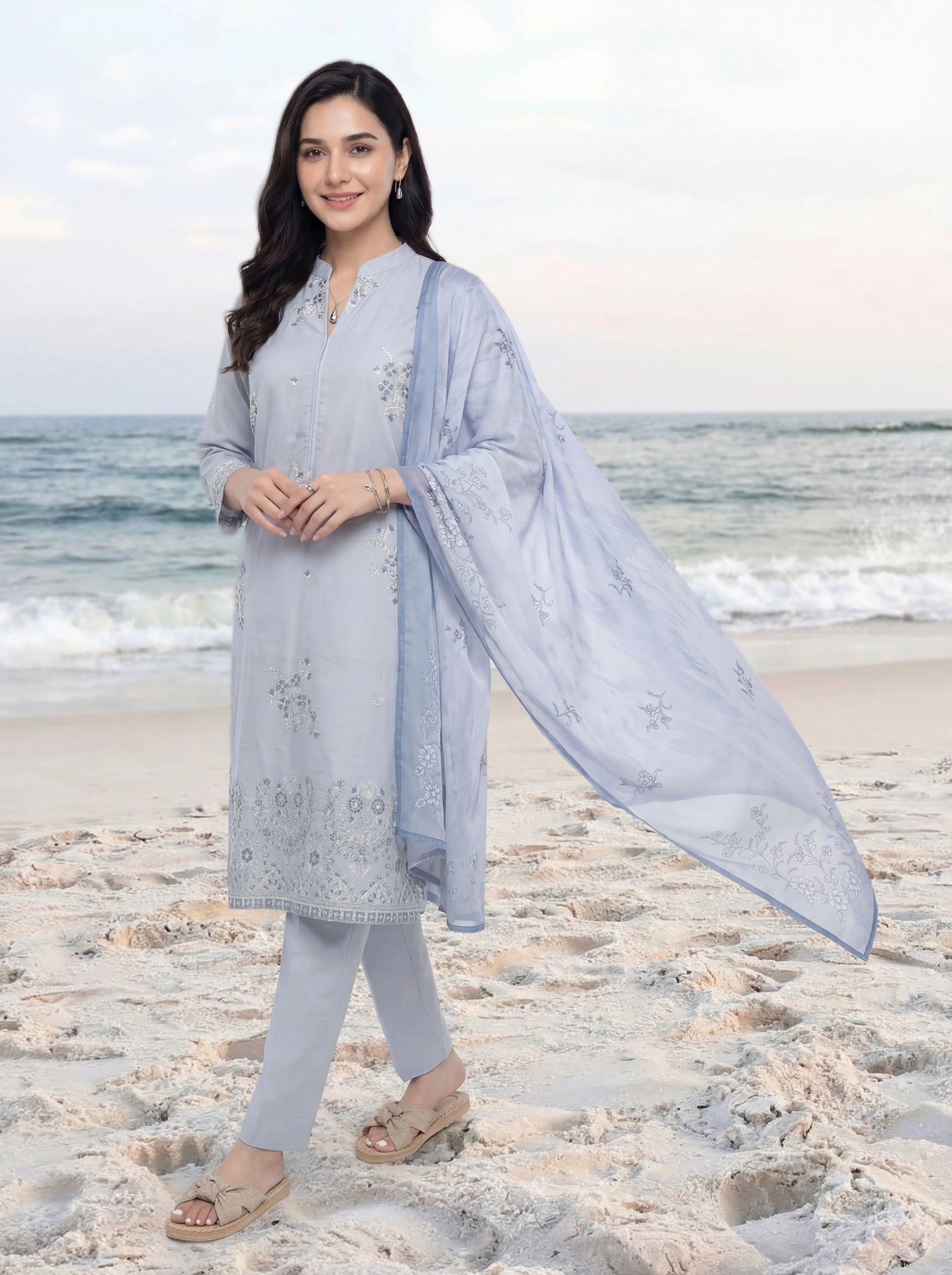 Sahil Embroidered Lawn By Tawakkal – Elegant Summer Collection 2026 - Bristy's Collection