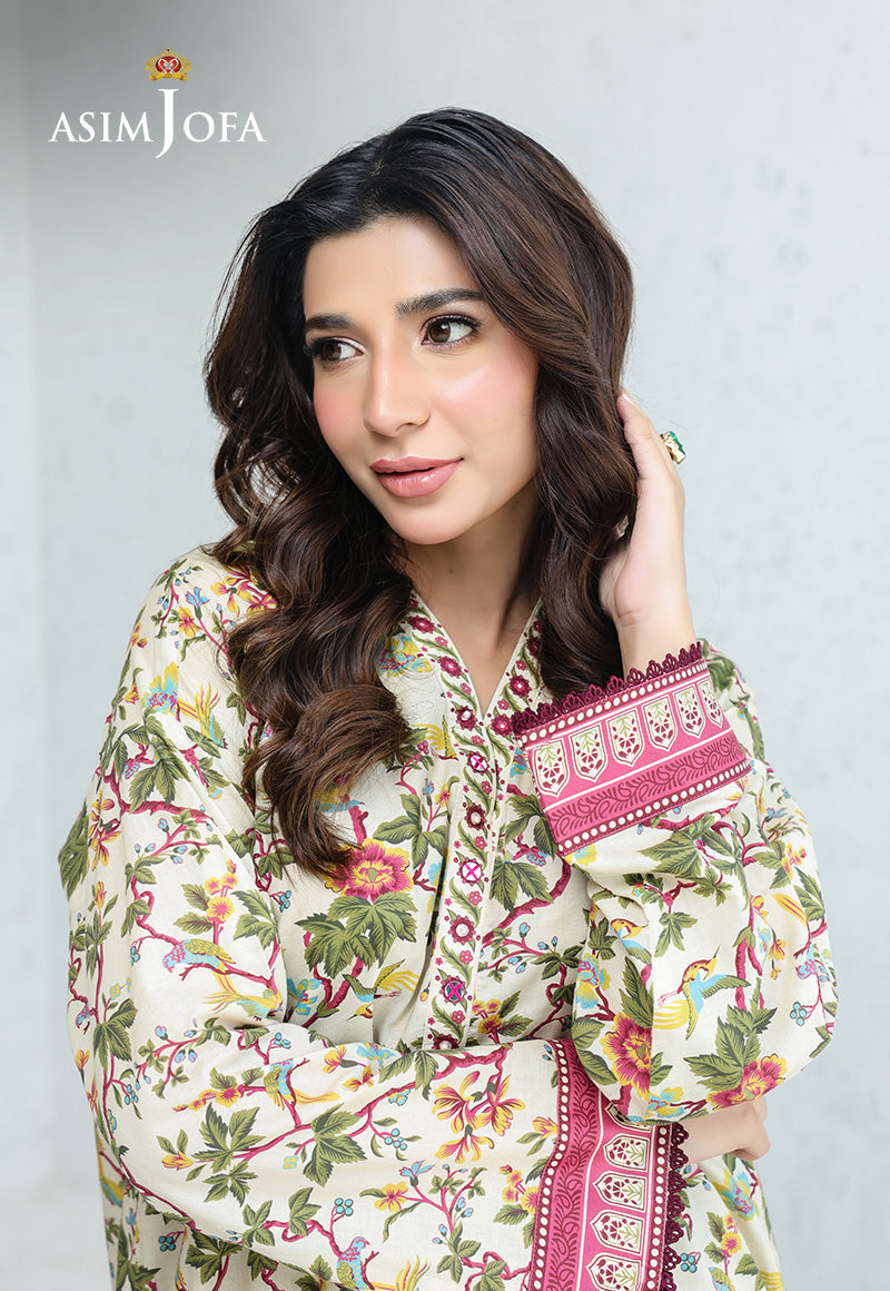 AJPB-206 PRINTED CAMBRIC STITCHED 2PCS-Green