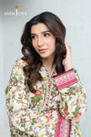 AJPB-206 PRINTED CAMBRIC STITCHED 2PCS-Green
