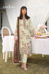 AJUBF-32 EMBROIDERED DOBBY 3 PCS  (Unstitched )
