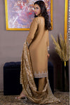 Gulzar Yousaf (GY) Durfishan Vol-20 D#02 – Unstitched Embroidered Lawn 3 Piece Suit | Camel Beige