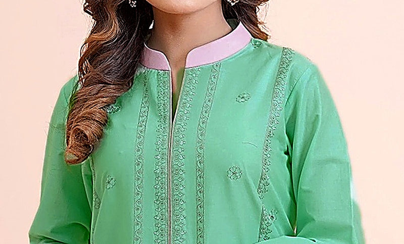 Gulzar Yousaf (GY) Durfishan Vol-20 D#05 – Unstitched Embroidered Lawn 3 Piece Suit | Mint Green