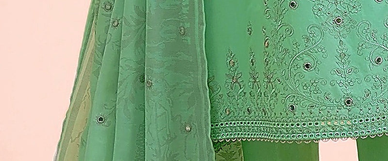 Gulzar Yousaf (GY) Durfishan Vol-20 D#05 – Unstitched Embroidered Lawn 3 Piece Suit | Mint Green