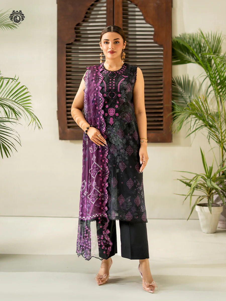 Gulljee Rang Pasand | 3 PC UN-STITCHED | (SHIRT TROUSER & DUPPATA) GRP2519A4