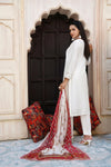 Premium Pakistani Gulzar Yousaf (GL) Stitched 3 PCs - Elegant Ivory