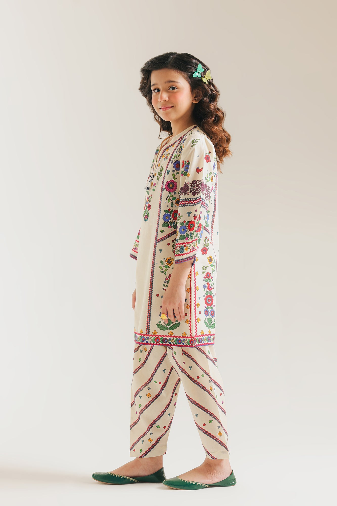 ETHNC -kids-PRINTED SUIT-OFF WHITE| E1649/402/002 E1649/302/002