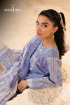 ASIM JOFA -Printed Embroidered Lawn 3 Pcs(UNSTITCHED)-PASTEL BLUE