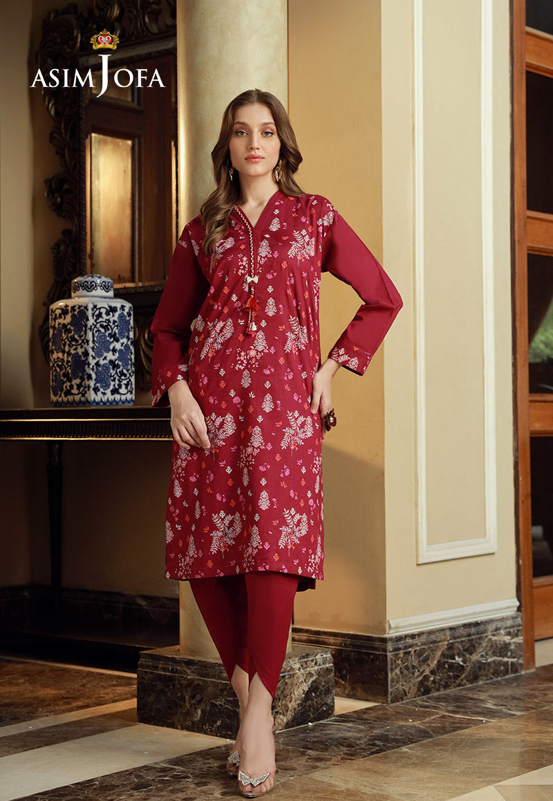ASIM JOFA- PRINTED CAMBRIC Stitched  -2PCS-AJFV-10