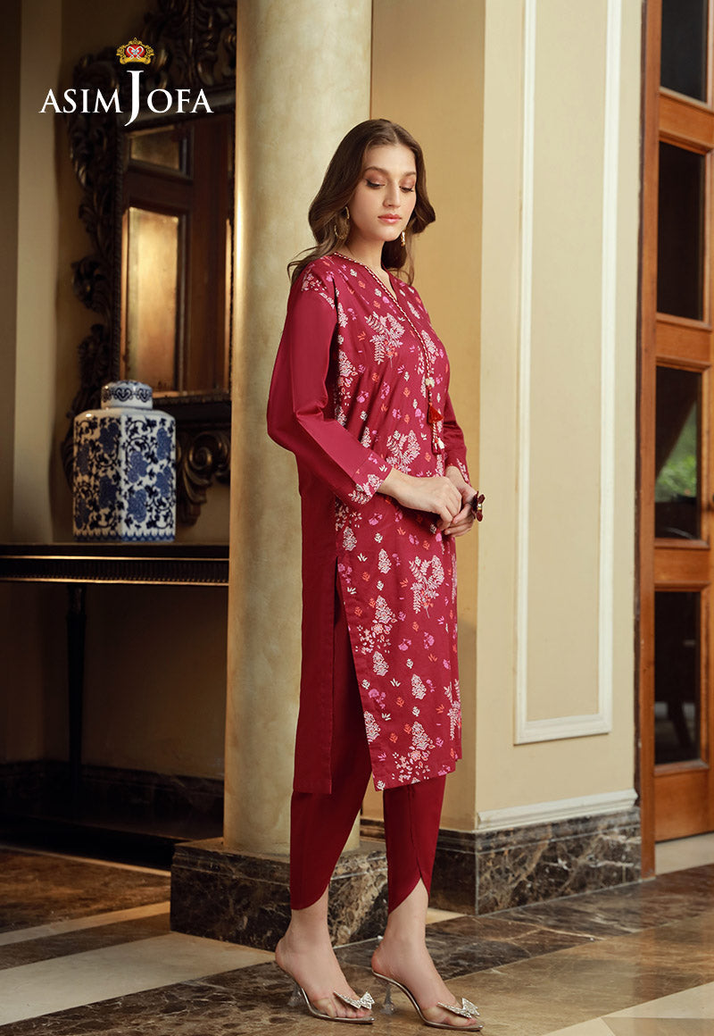 ASIM JOFA- PRINTED CAMBRIC Stitched  -2PCS-AJFV-10