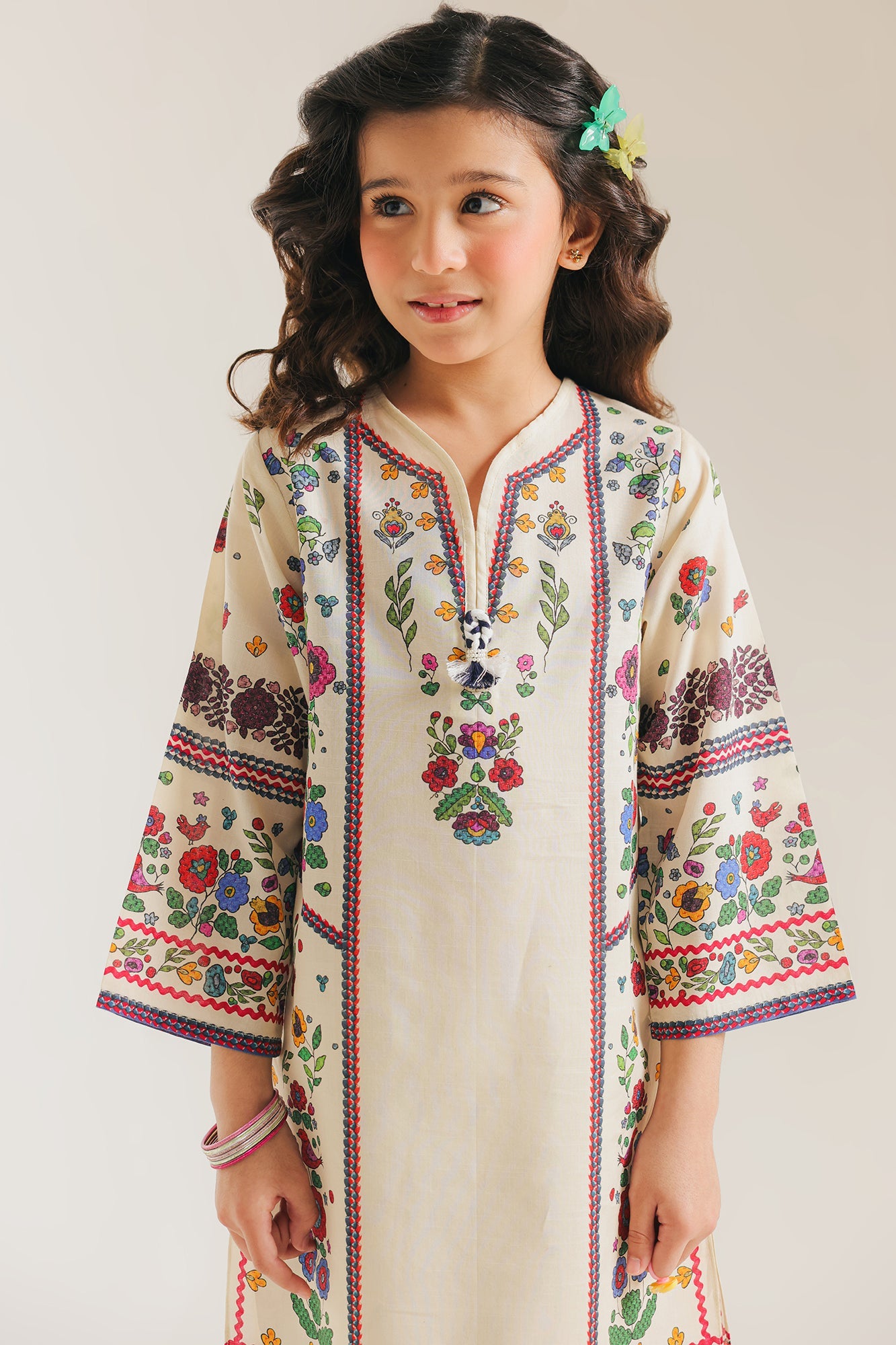 ETHNC -kids-PRINTED SUIT-OFF WHITE| E1649/402/002 E1649/302/002
