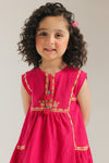 ETHNC - KIDS DRESS- BARBIE-PINK | E1412/301/406