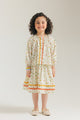 ETHNC Kids - CO-ORD SET- SHIRT - FLARED FIT - SHORT LENGTH  SKIRT -White Color