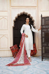 Premium Pakistani Gulzar Yousaf (GL) Stitched 3 PCs - Elegant Ivory