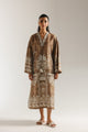 ETHNC -PRINTED DRESS-BEIGE | E6955/102/113