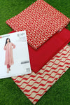 ALKARAM STUDIO  KHADDAR 3PC -READY STITCHED-ORANGE