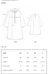 ETHNC-PRINTED SHIRT-AQUA-SKY - LOOSE FIT - V NECK - FLARED SLEEVES - LOW SIDE SLIT - LONG LENGTH