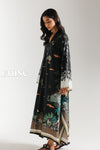 ETHNC PRINTED KAFTAN JET-BLACK | E8076/102/902