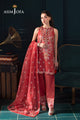 AJLFC-06 EMBROIDERED ORGANZA (UNSTITCHED 3 PCS)-Pink