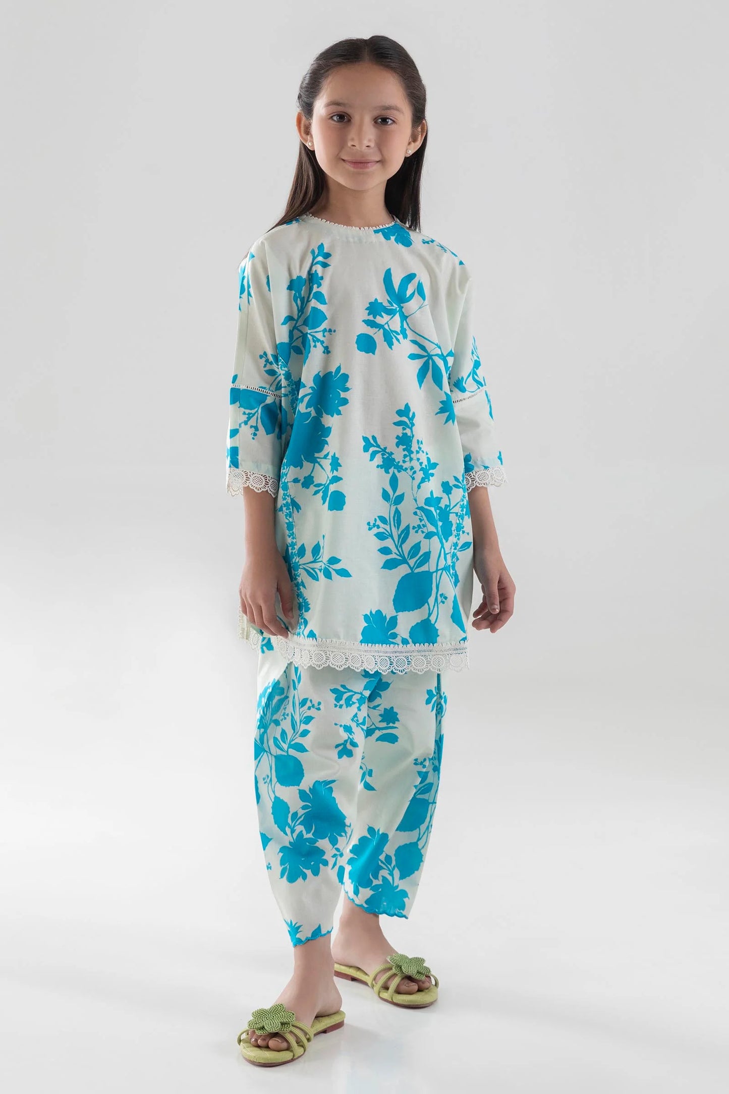 SANA SAFINAZ- Stitched Kids Multi Dyed Shirt + Shalwar