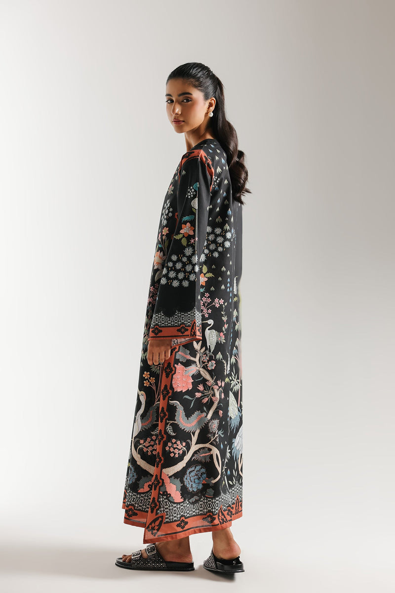 ETHNC Printed KAFTAN-JET-BLACK | E8039/102/902