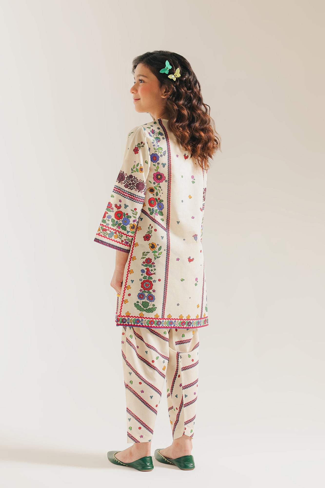 ETHNC -kids-PRINTED SUIT-OFF WHITE| E1649/402/002 E1649/302/002