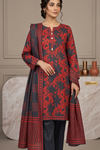 ALKARAM STUDIO  KHADDAR 3PC -READY STITCHED-Black