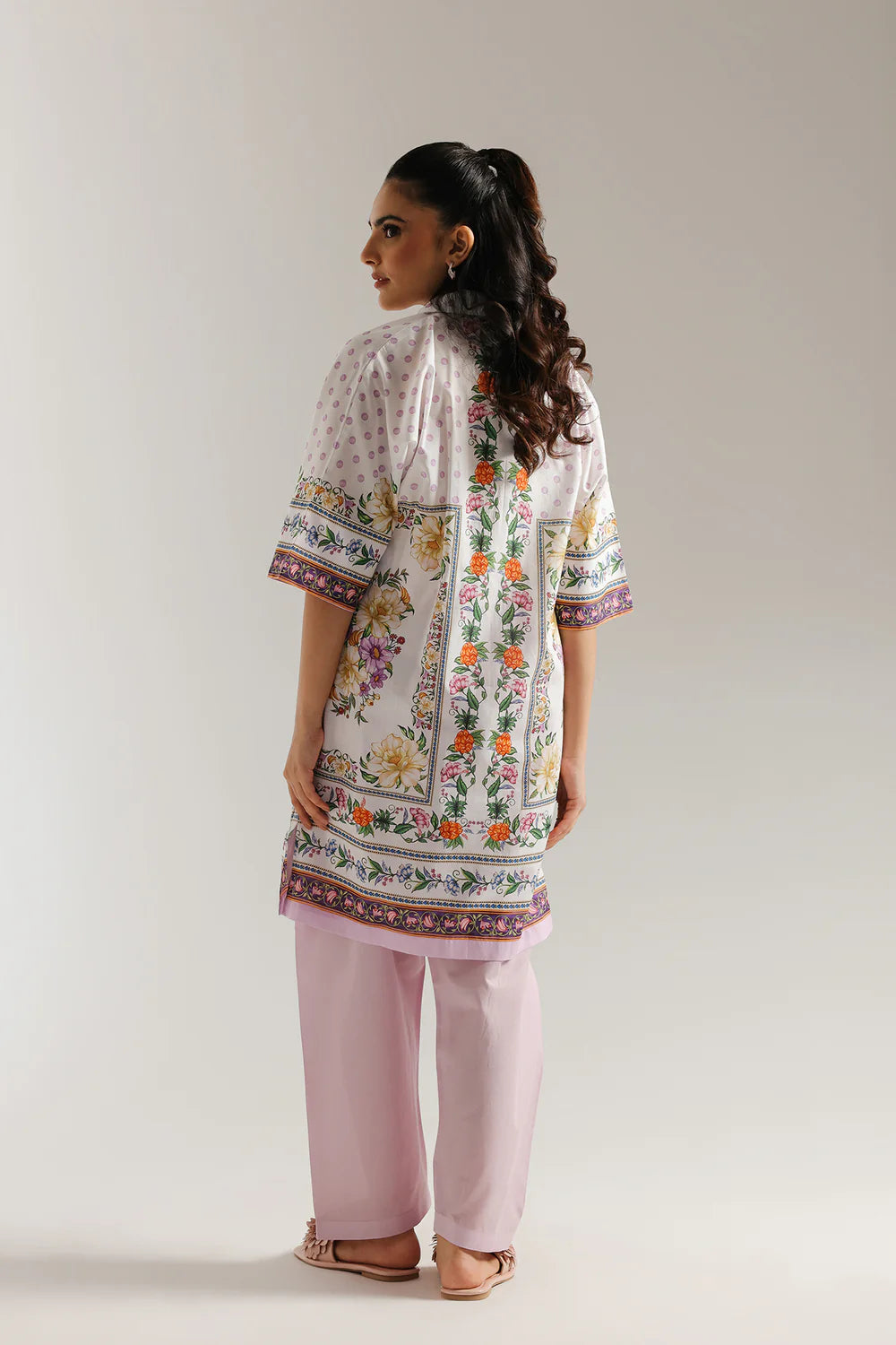 ETHNC-PRINTED SUIT-COCONUT MILK |
SHIRT – STRAIGHT FIT -SHALWAR – RELAX FIT