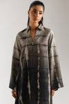 ETHNC PRINTED SHIRT-LONG LENGTH-LIGHT-GREY | E8043/102/911