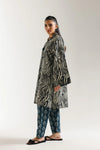 ETHNC-PRINTED SUIT-LEMON-ICING | SHIRT - A LINE FIT-SHALWAR –  STRAIGHT FIT