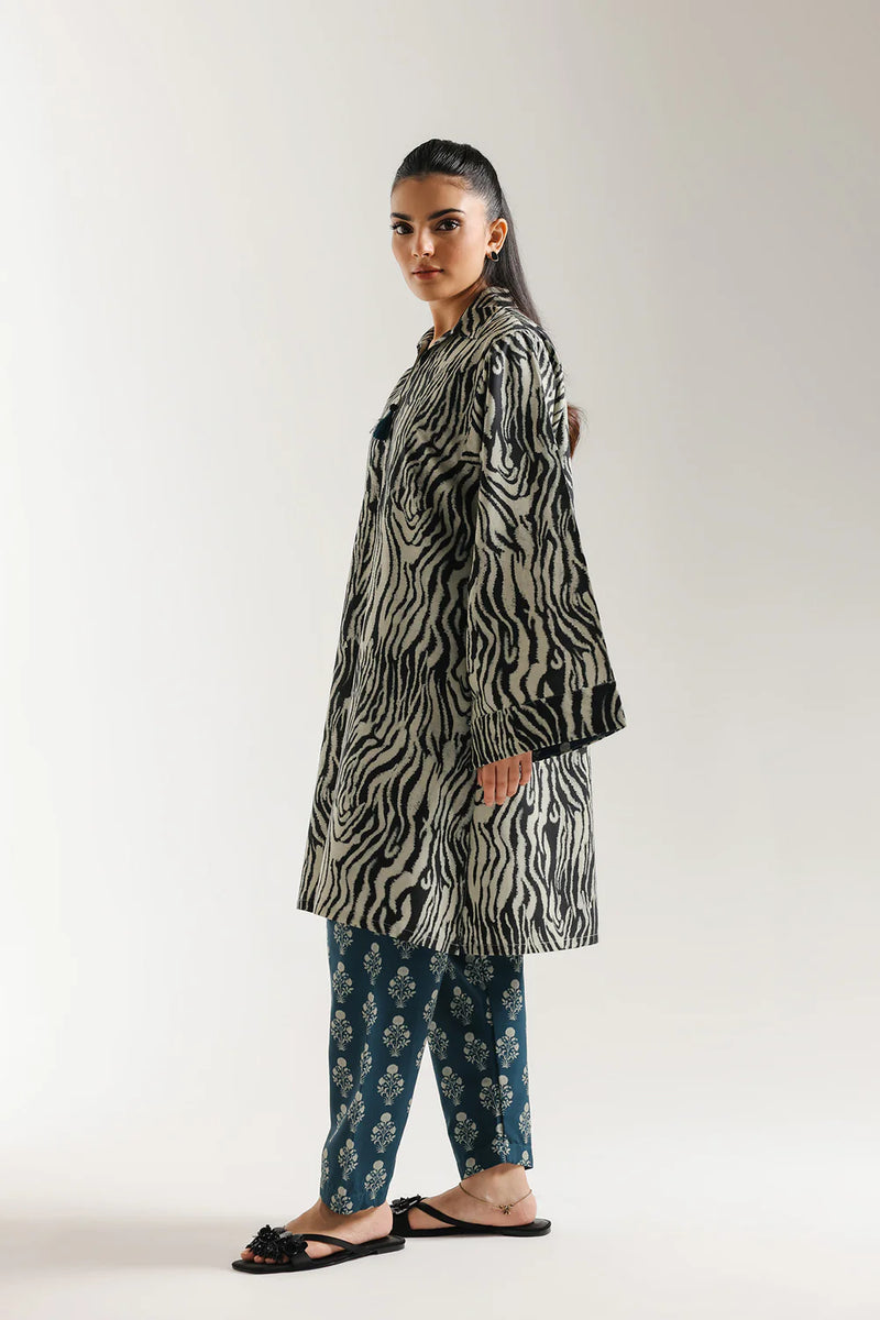 ETHNC-PRINTED SUIT-LEMON-ICING | SHIRT - A LINE FIT-SHALWAR –  STRAIGHT FIT