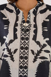 Sana Safinaz Stitched Printed Shirt + Culotte - SS26BSP026P2T