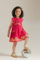 ETHNC - KIDS DRESS- BARBIE-PINK | E1412/301/406