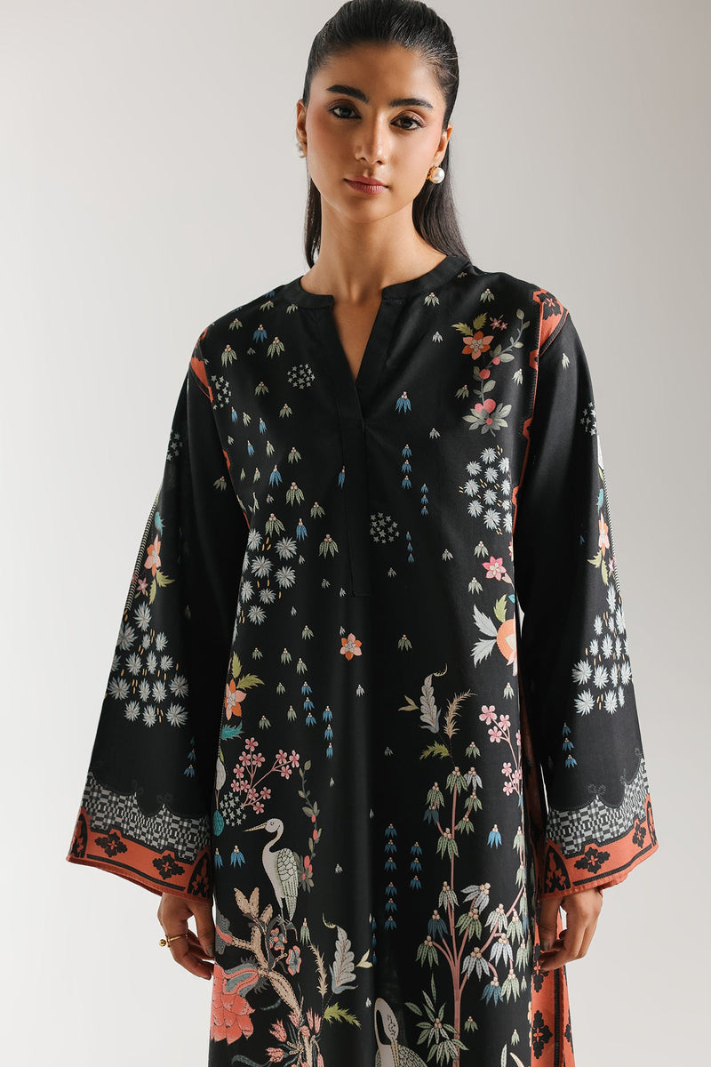 ETHNC Printed KAFTAN-JET-BLACK | E8039/102/902