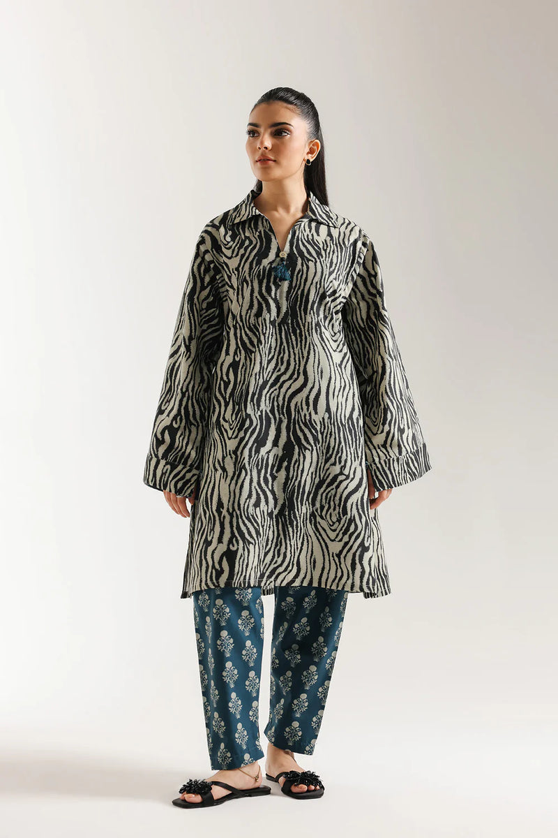 ETHNC-PRINTED SUIT-LEMON-ICING | SHIRT - A LINE FIT-SHALWAR –  STRAIGHT FIT