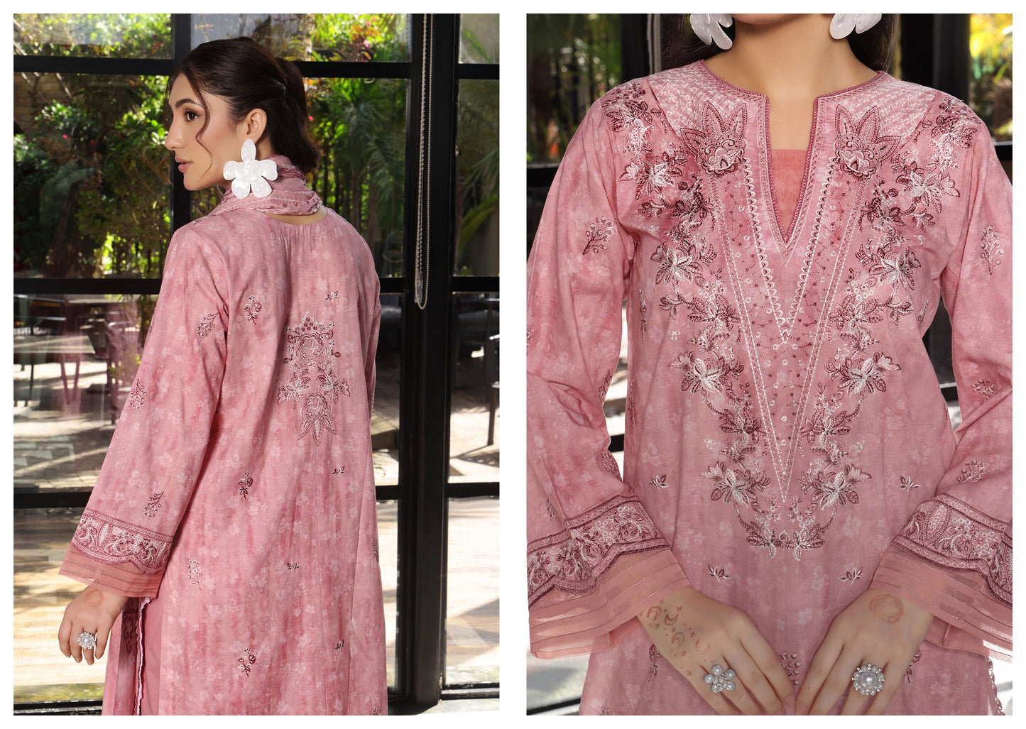 COCO by KALAL – Blush Royale Embroidered Lawn 3PC (UNSTITCHED )| EKR-670