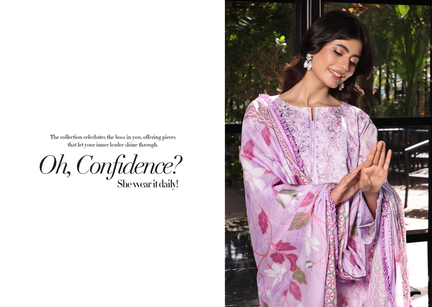 COCO by KALAL – Lavender Bloom Embroidered Lawn 3PC (UNSTITCHED )| RAY-669