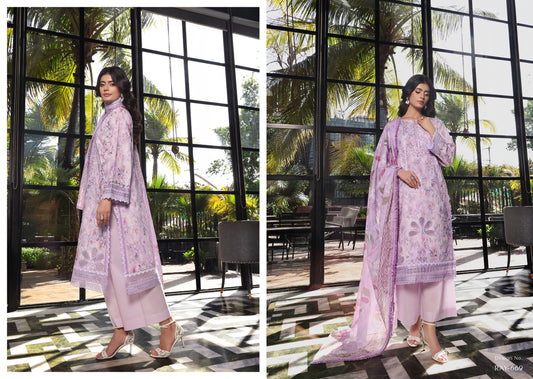 COCO by KALAL – Lavender Bloom Embroidered Lawn 3PC (UNSTITCHED )| RAY-669