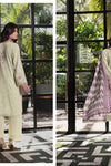 COCO by KALAL – Ivory Bloom Embroidered Lawn 3PC (UNSTITCHED )| EKR-676