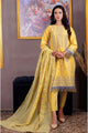 Gulzar Yousaf (GY) Durfishan Vol-20 D#01 – Unstitched Embroidered Lawn 3 Piece Suit | Mustard Yellow