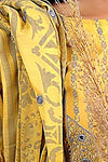 Gulzar Yousaf (GY) Durfishan Vol-20 D#01 – Unstitched Embroidered Lawn 3 Piece Suit | Mustard Yellow
