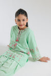 ETHNC KIDS-EMBROIDERED SUIT-DULL GREEN | E1518/402/718 E1518/302/718