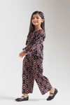 ETHNC-KIDS- PRINTED CO-ORD SET (JET BLACK | E1842/301/902)