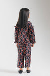 ETHNC-KIDS- PRINTED CO-ORD SET (JET BLACK | E1842/301/902)